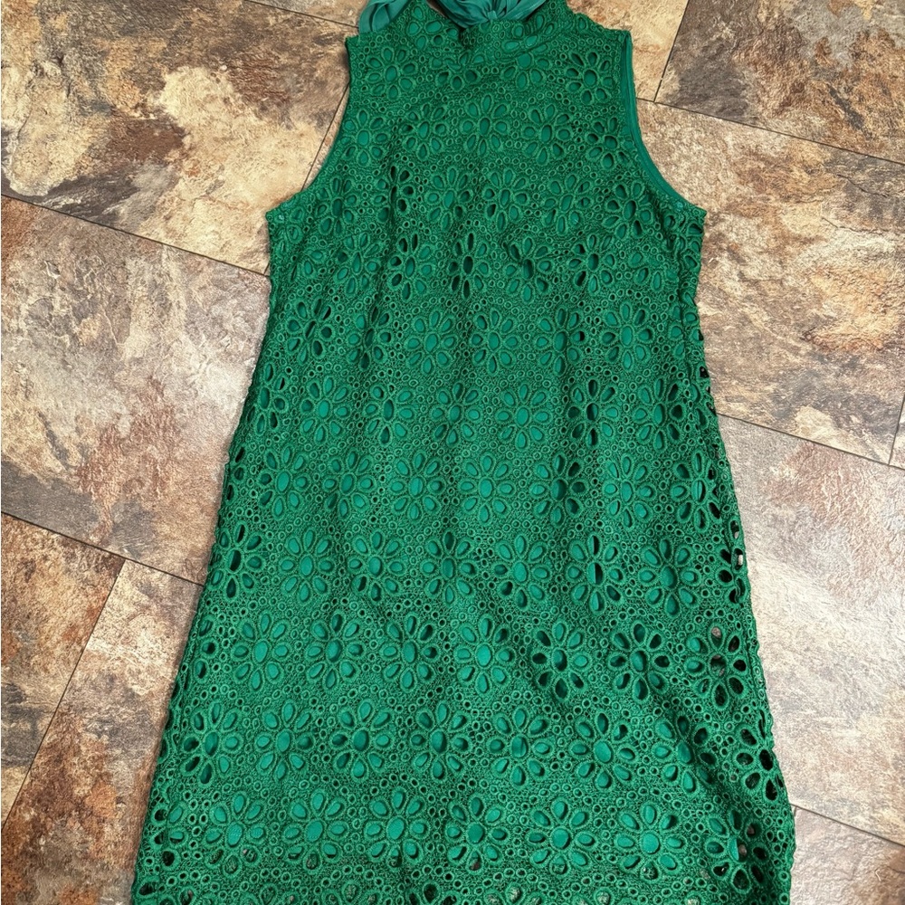 BNWT Green Eyelet Lace Shift Dress